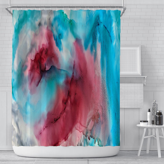 Waterproof Polyester Bathroom Shower Curtain